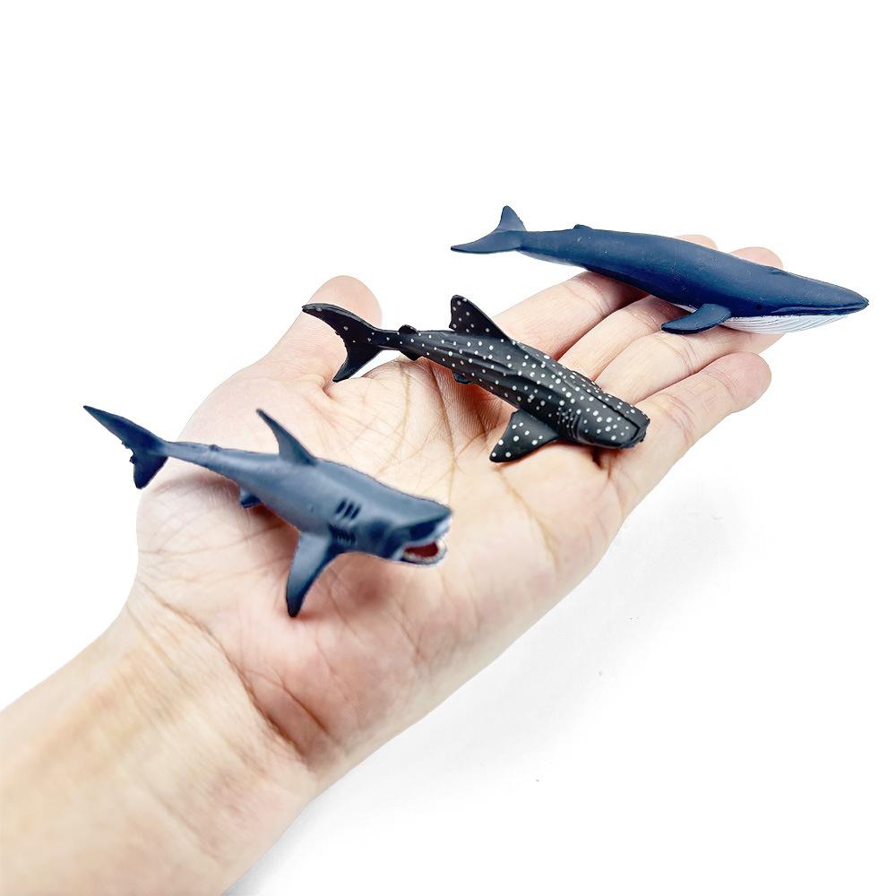 12 Stück/Set Aktualisierte Simulierte Meerestiere Pinguin Spielzeugmodell Realistische Meereslebewesen Schildkröte Wal Spielzeug Für Kinder Weihnachtsgeschenke