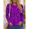 Women's T Shirt Tee Tops Floral 3D Print Fashion Long Sleeve Festival Holiday Funny O-Neck Regular Fit Spring & Fall Sweatshirt
