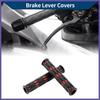 12" 12mm Motorcycle Brake Lever Cover Brake Lever Grip Sleeve Black Red Rubber