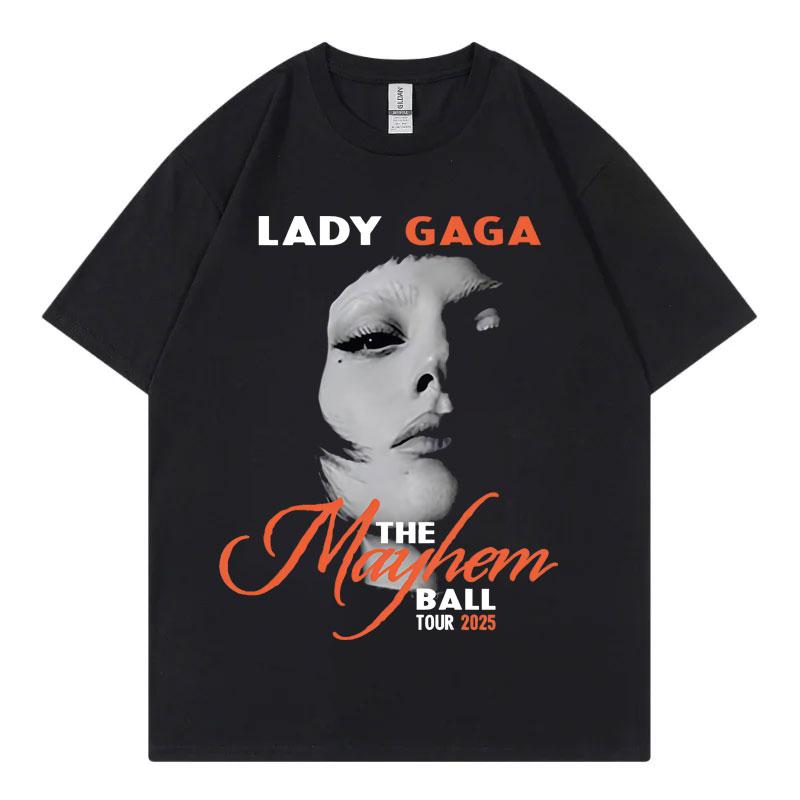 

Gaga Lady Riot Tour Concert Surrounding Print Pattern T-Shirt Fashion Streetwear Trend T-Shirt Men s Women s Casual Shirt -... S разноцветный