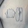 Mens Streetwear Hoodie Jogger Set Hip Hop Embroidered Letter Sweatpants Casual Outfit