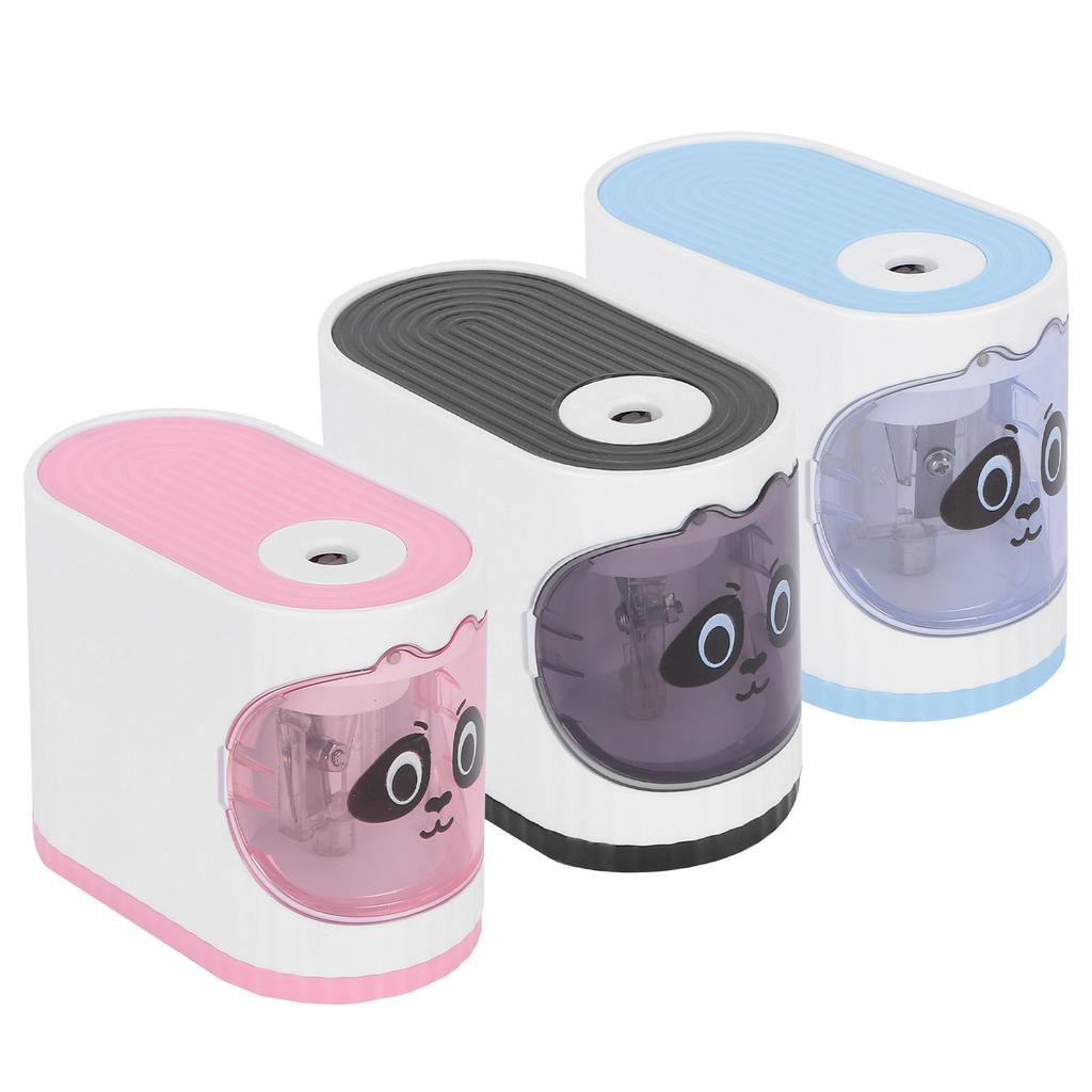 Temperamatite elettrico per aule, cancelleria per cartoni animati, arresto automatico per bambini, artisti