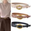 Retros Fashion Unisex Belt Adjustable Size Premium PU Materials Soft Suitable For Daily Commute And Casual Event