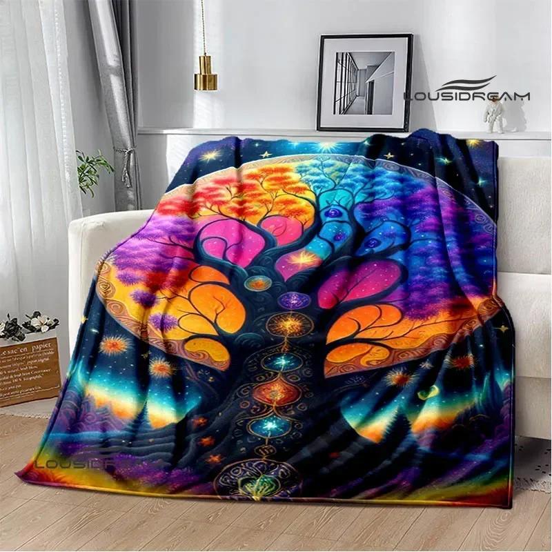 Tree of Life Printed Blanket Flannel Warm Blankets Soft and Comfortable Blanket Bed Linings Cubre Cama Birthday Gift