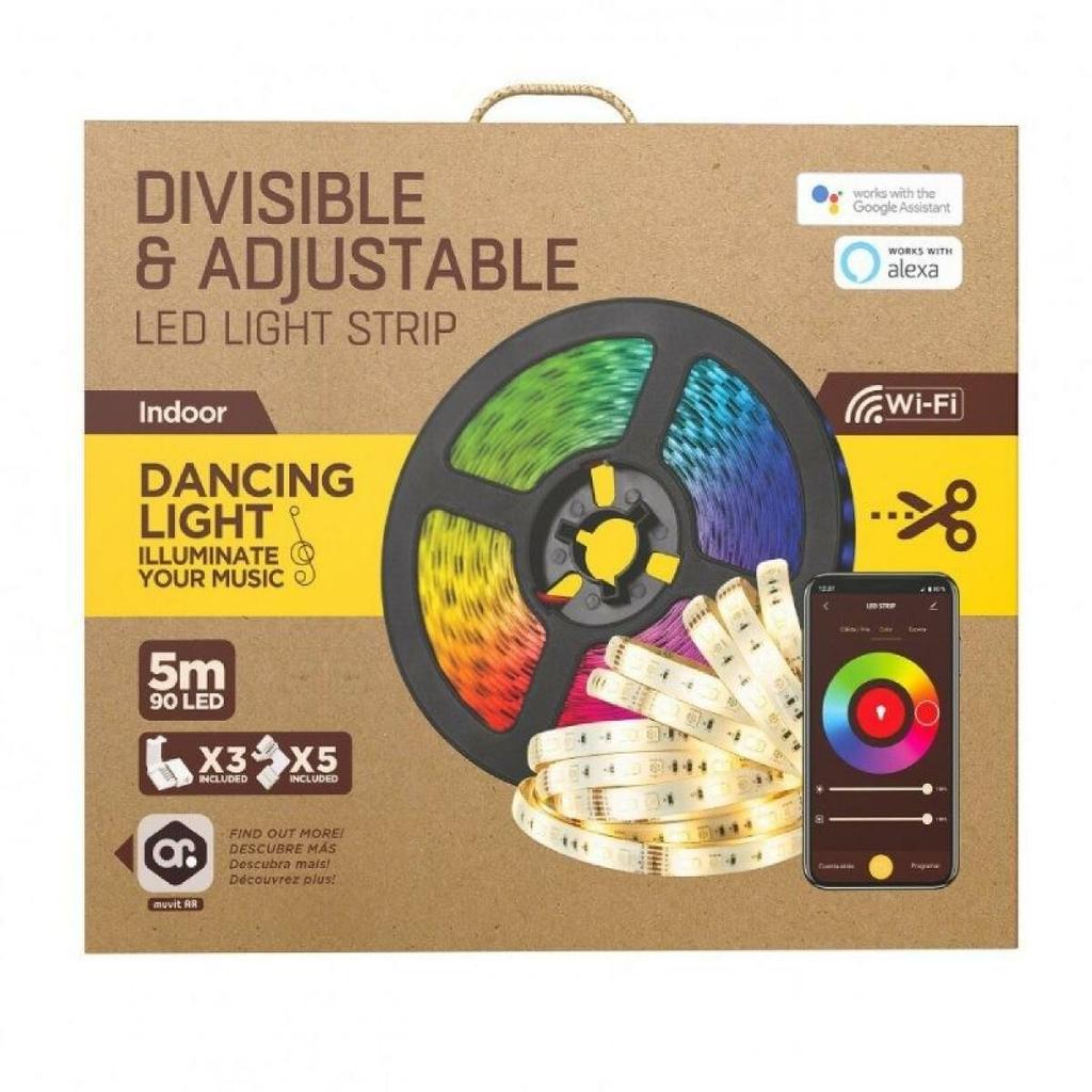 LED-Streifen Muvit iO Schwarz Mehrfarbig Golden F 5 m