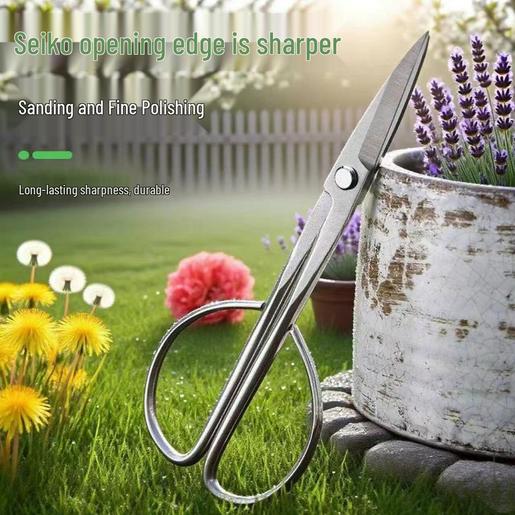 All-Steel Stainless Steel Leaf & Bud Pruner for Gardening, Flower Arranging, and Bonsai.