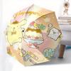 1pc Pompompurin Dessert Party Umbrella with Plastic Handle,Suitable for All Seasons Home Travel Outdoor UmbrellaSanlio441