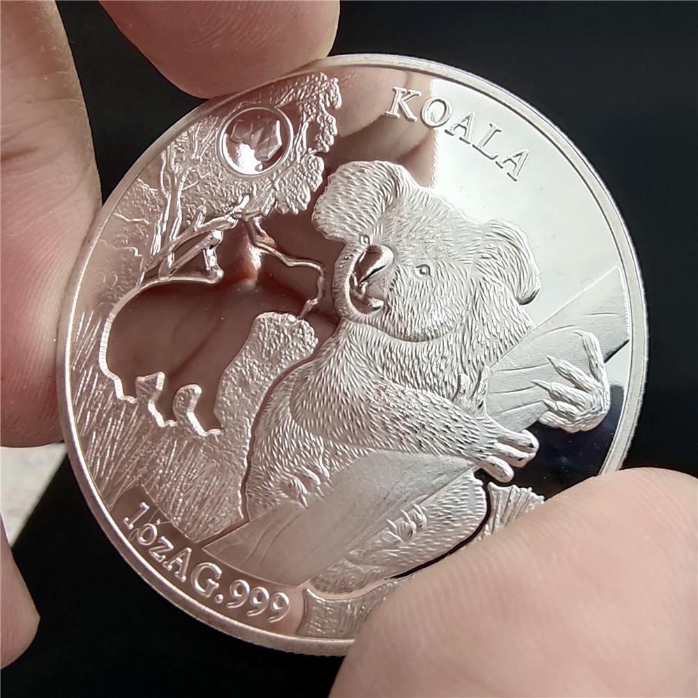 2019 Australian Animal Koala Commemorative Coin, Kangaroo, Crocodile Commemorative Coin, Crocodile, platypus, Snake, Queen's Avatar kookaburra