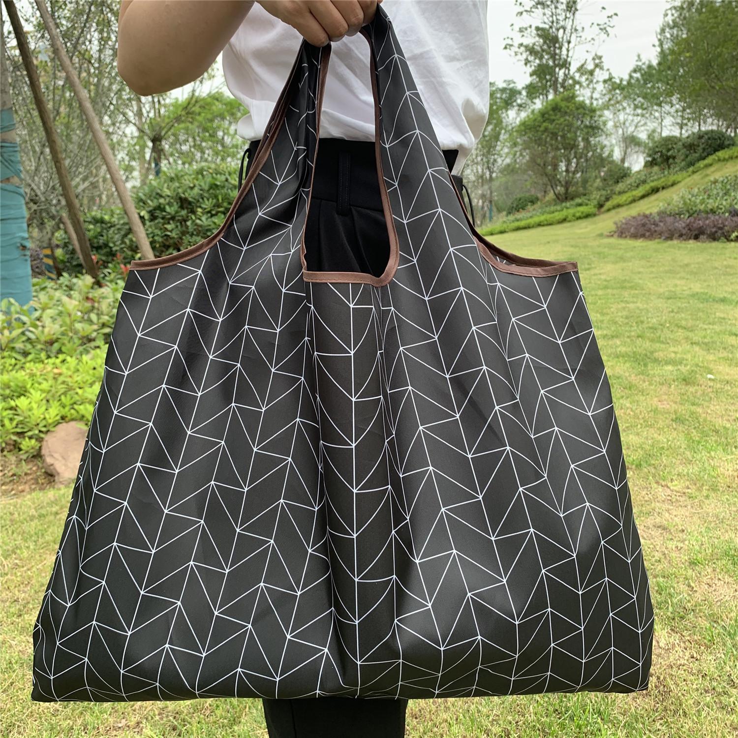 

Складная большая сумка для покупок, моющаяся, многоразовая, удобная в переноске, вместительная сумка, пчела, медведь, кошка, цветочный узор