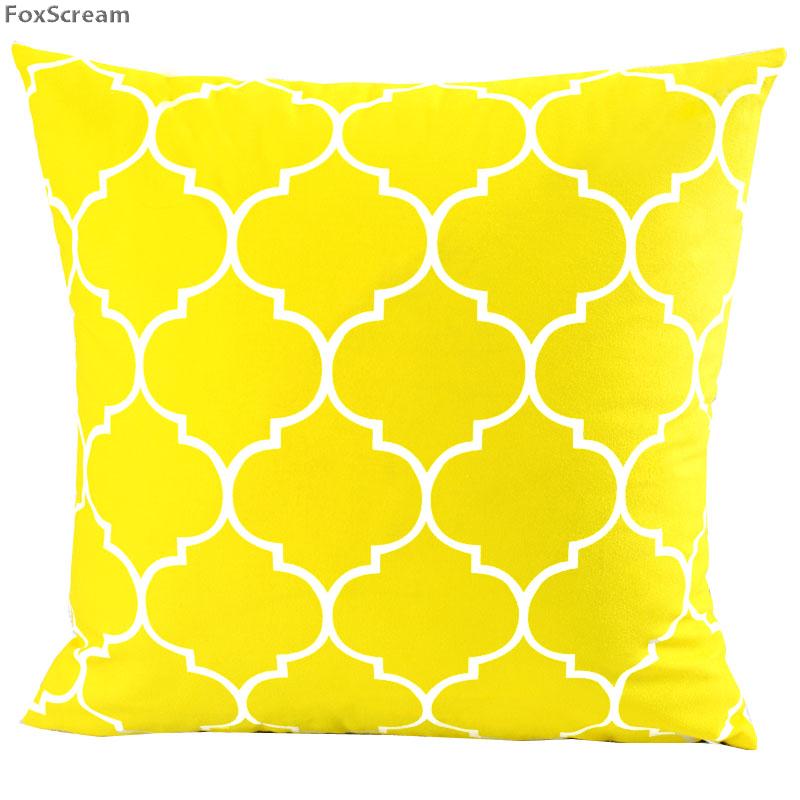 Nordic Style Decorative Pillows Cushion Yellow Gray Geometric Cases Cover Home Decor Black White