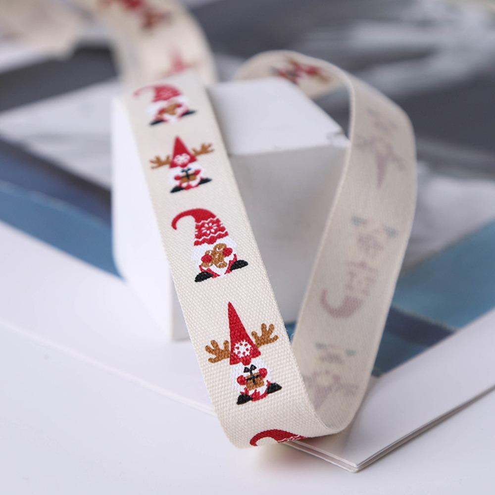 Elk Christmas Ribbon Letter Party Webbing Material Fashion Christmas Tree Decor  Cake Box Decor