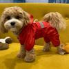 Dog Raincoat Waterproof Reflective Rain Coat Outdoor Soft Breathable One-Piece Suits Four Seasons Pet Puppy Rainwear Clothes Decoration