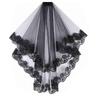 Thin Ventilated Trim Wedding Curtain With Delicate Embroidery For Spouses Outdoor Incidents