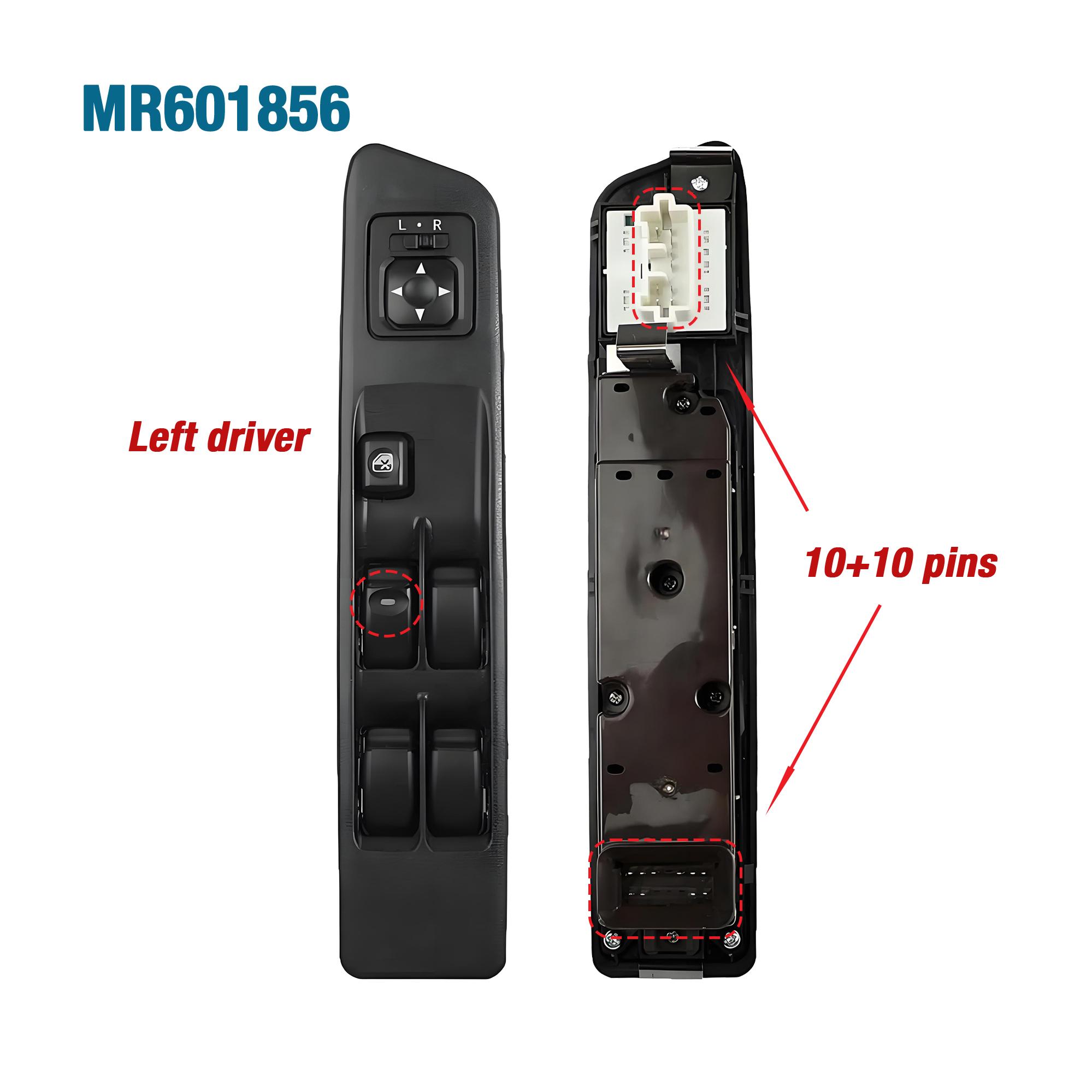 MR601856 For Mitsubishi Pajero Pinin Montero H77 1998-2005,Front Left Side Master Power Window Lifter Control Switch Panel LHD MR601856