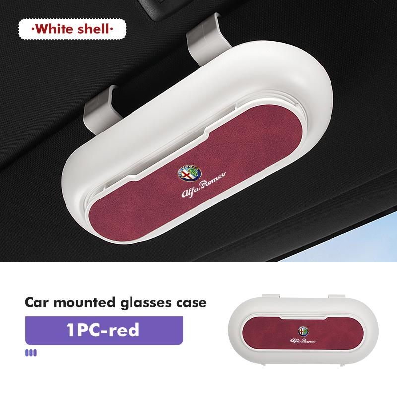 2026 Hot Alfa Romeo Car Sun Visor Sunglasses Box Storage Case Organize Boxs For Alfa Romeo 159 Giulietta Giulia 147 Mito 156 159
