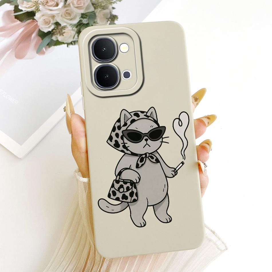 For Vivo Y31d Y51 Pro Y500i Cute Cat Flower Cartoon Phone Case For Vivo Y31D Y51Pro Y500i Soft Silicone Covers Bumpers