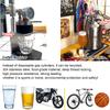 Wiederbefüllbare CO2-Kartusche mit 3/8-24UNF Gewinde für Zuhause, Heimbrauen von Sodawasser, Bierbrauen, Saft, Ball, Wiederaufladbar, Wiederverwendbar, Schwimmweste, Reifen