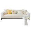 Korean Pastoral Sofa Cushion, Universal In All Seasons, Washed Cotton Seat Cushion, Cream Wind Sofa Cover, Cloth Cover, Non-Slip Seat Cushion