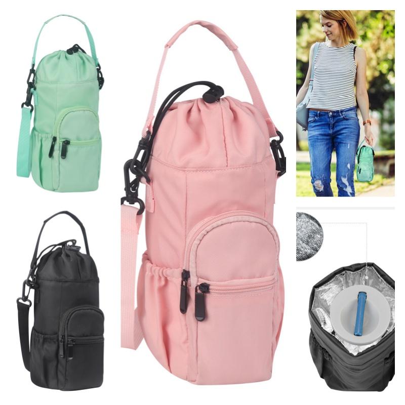 Oxford Wasserflaschentasche Langlebiger Und Stilvoller Wasserflaschenträger Für Spaziergänge Und Wanderungen Schwarz