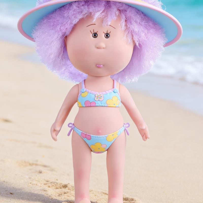 Adorable 24cm Plastic Potato Doll for Kids Creative Play Safe Easy Clean Home Decors Toy for Children Over 3 Years Old