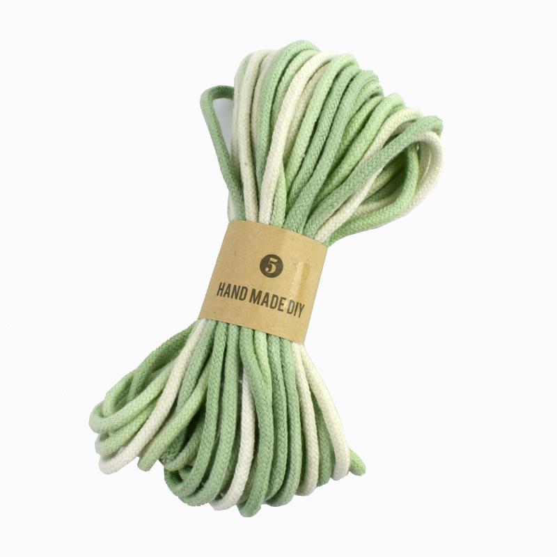 1Pc(8M) 3mm Colored Cotton Rope Handmade Soft Cord for Hand Woven Home Textile Decor Cords Craft Material DIY Sewing Accessories
