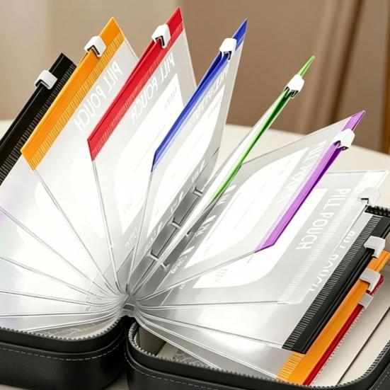 Waterproof Pill Bag Set Travel Medicine Pill Organizer Storage Clip with Zipper Box for Outdoor Travel