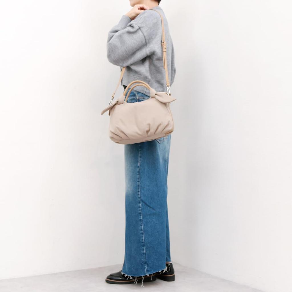 [Kashkash] Ribbon Nylon 2-Way Mini Tote Bag