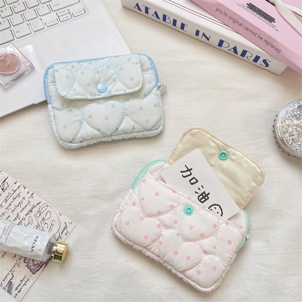 Cute Heart Shape Heart Card Holder Star Shape Portable Card Bag Multifunctional Coin Purse Travel