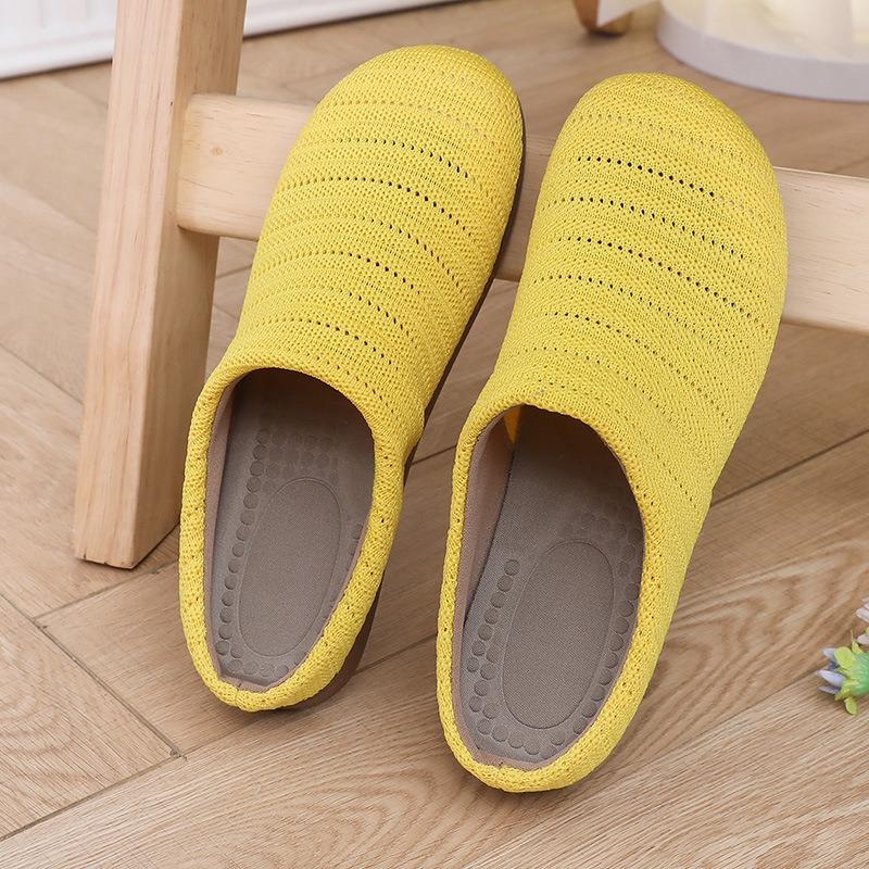 New Baotou Half Slippers Women's Summer Wear Retro Cool Slippers Home Soft-soled Beach Shoes