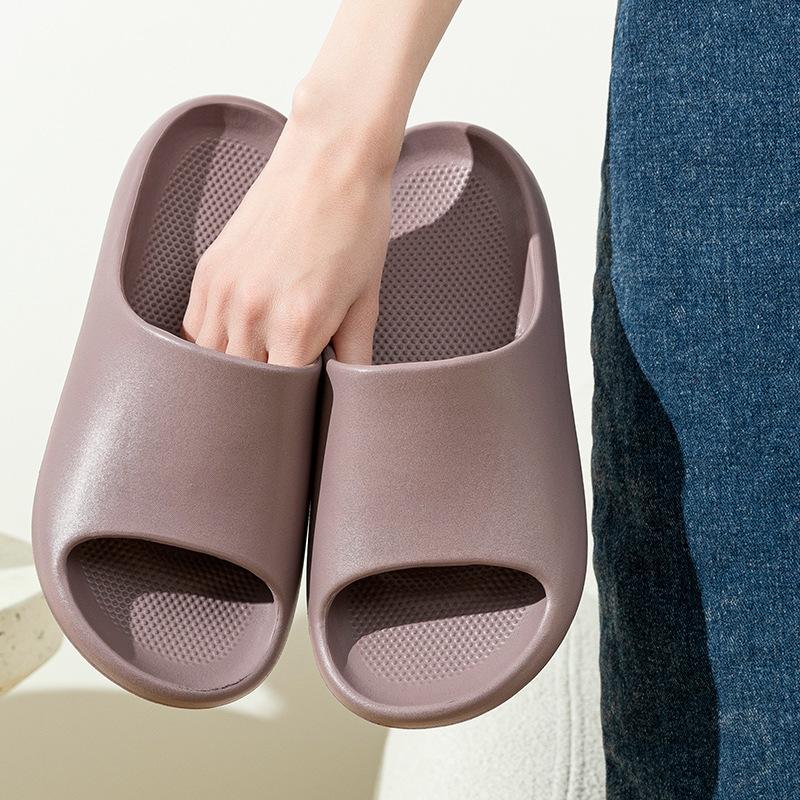 Non-slip Couple Cool Slippers for Bathroom Bathing, Women's Summer Home Indoor Anti-drop, Pregnant Women EVA Does Not Stink Feet