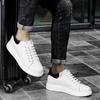 Pantofi Albi cu Platformă Bărbați Sport Casual Adidași Înălțare Pantofi cu Talpă Ascunsă Invizibil 8cm Înălțare Pantofi Joși Bărbat Mai Înalt Ridicare