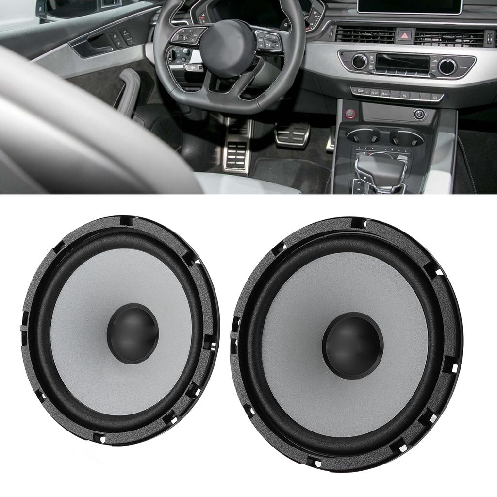 2 st 6,5 tums koaxialhögtalare för bil, universell, fullfrekvens, 4 Ohm, 12V för bilstereo