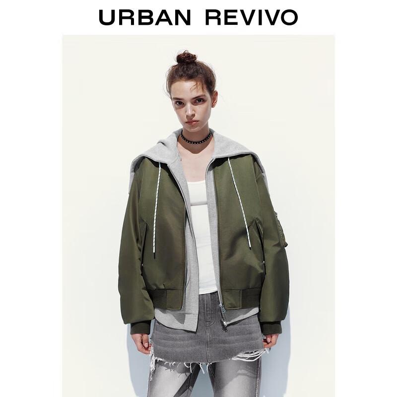 

UR 2025 Осень Женская Повседневная Куртка с Подкладкой Воротник Бейсболка M