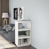 VidaXL Bookcase-Room Divider White 60x35x103 Cm Solid Pine Wood
