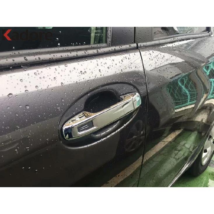 For Toyota Yaris Vitz 2017 2018 ABS Chrome Side Door Handle Cover Trim Decoration Frame Covers Stickers Accessories Car Styling