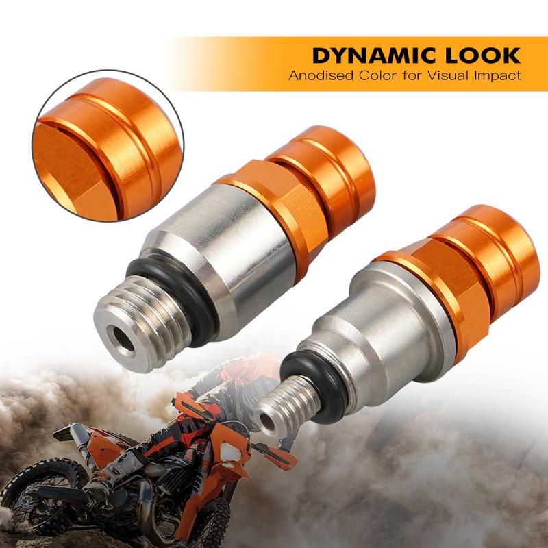 For KTM SX 125 SX 250 SXF 450 XC 300 XCF 350 M4x0.7 M8x1.0 Fork Air Bleeder Valve Screw For Husqvarna TE 300 FE 450 FE 501
