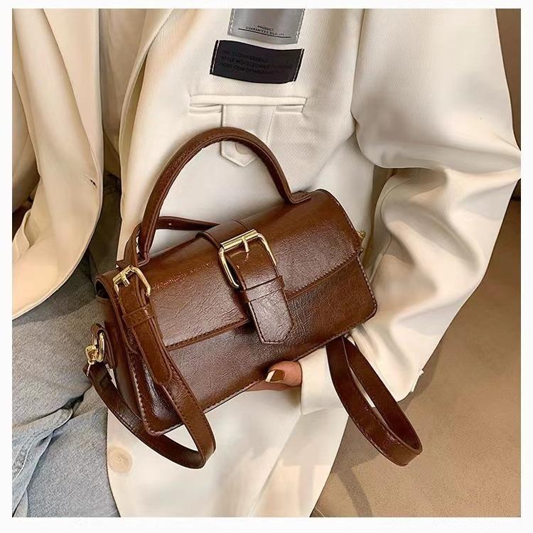 Retro handbag women's bag simple and versatile shoulder bag underarm bag casual hot sale