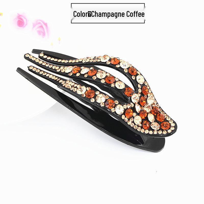 Classic Korean Style Summer Updo Duckbill Hair Clip Accessory Natural