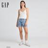 Gap Women's 2026 Spring Cotton Lyocell Straight Denim Shorts