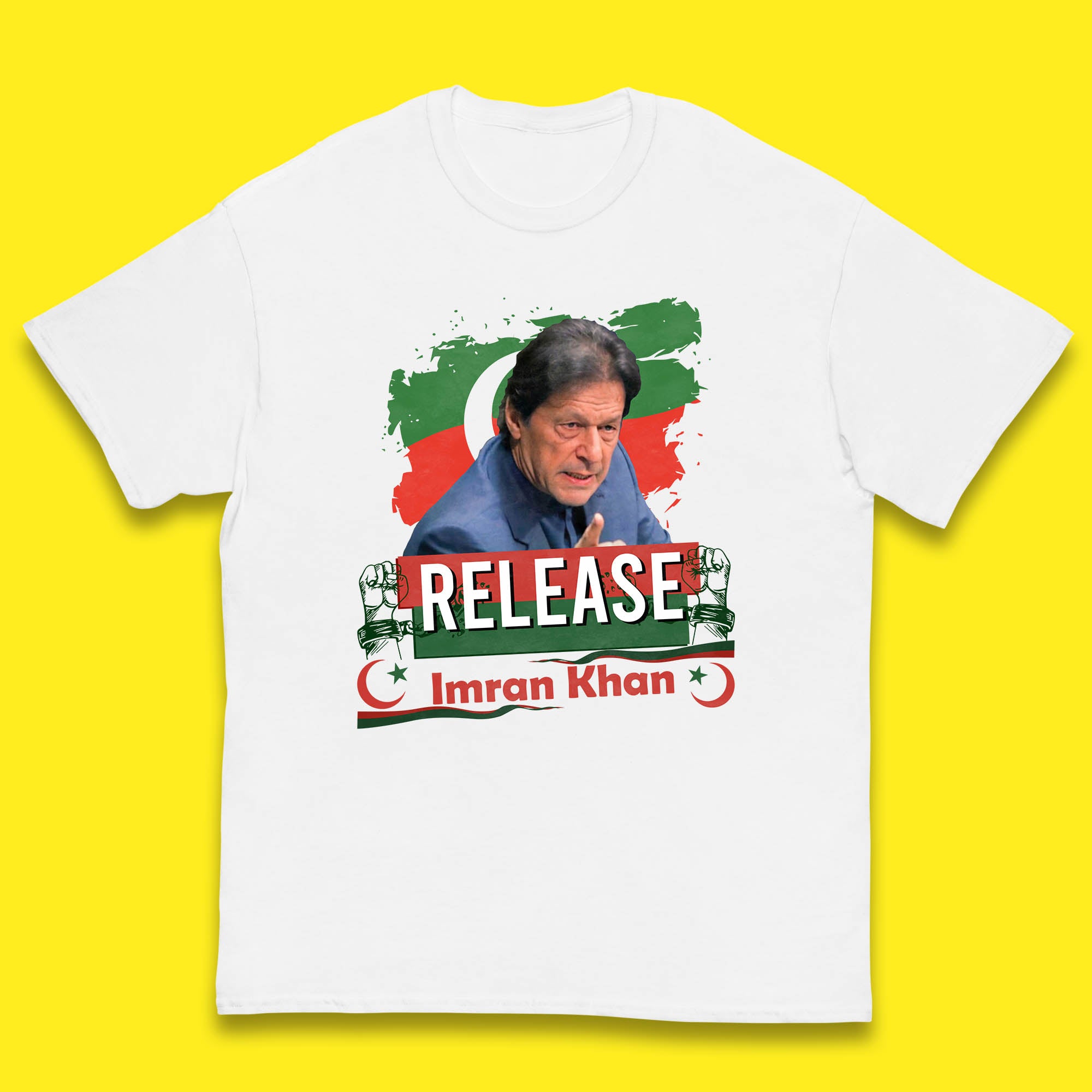 Release Imran Khan Prisoner No 804 Nation Stand With Imran Khan Pakistan Behind You Skipper Kids T Shirt 130
