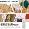 New 3mm Macrame Cord Soft Eco-friendly Colored Cotton Rope Knotting and Weaving Rope Home Decor