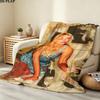 Sabrina Carpenter Print Flannel Blanket, High Quality Comfortable for All Seasons, Home Decor, Warmth and Comfort, Perfect for Christmas Gifts
