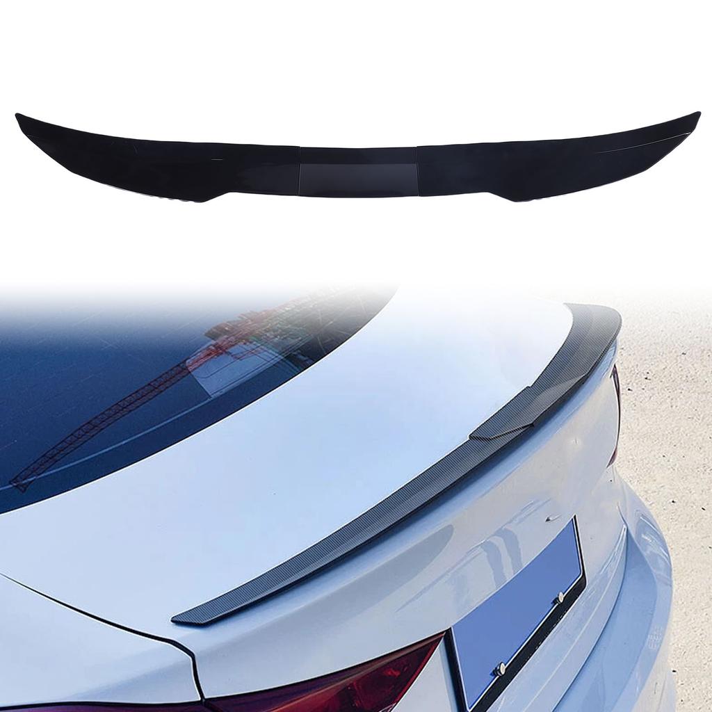 Car Rr Tail Spoiler 117-128cm ABS Strong Adhesion Car Rr Spoiler Wing for Maintenance