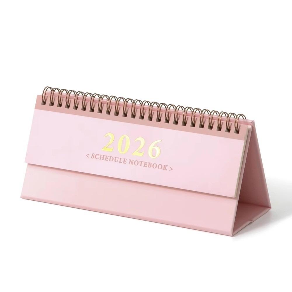 

Мини Горизонтальный Настенный Календарь Настольные Календари с Расписанием Простой Настольный Планировщик Школьные Канцелярские Товары розовый