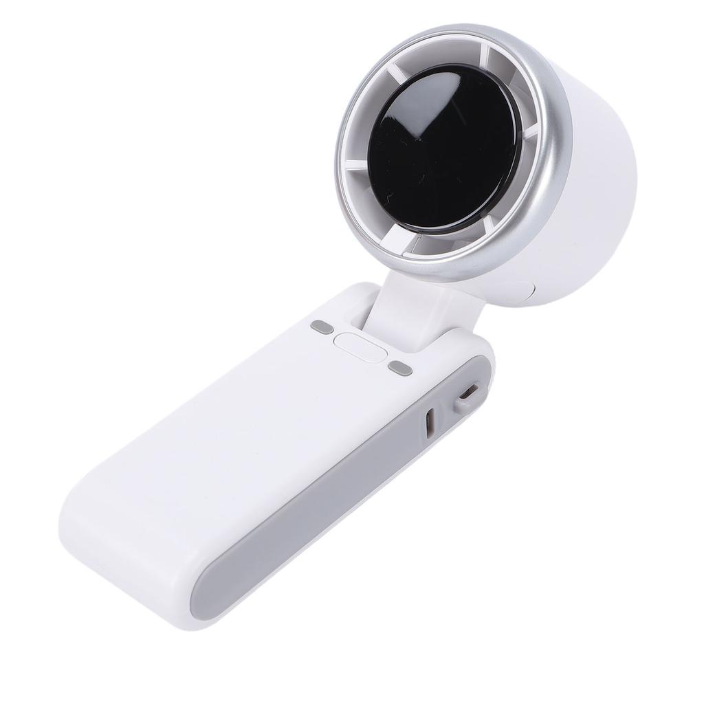 Handheld Turbo Fan Digital Display Portable USB Rechargeable Foldable Personal Fan for Outdoor Travel 5 Speed Wind with