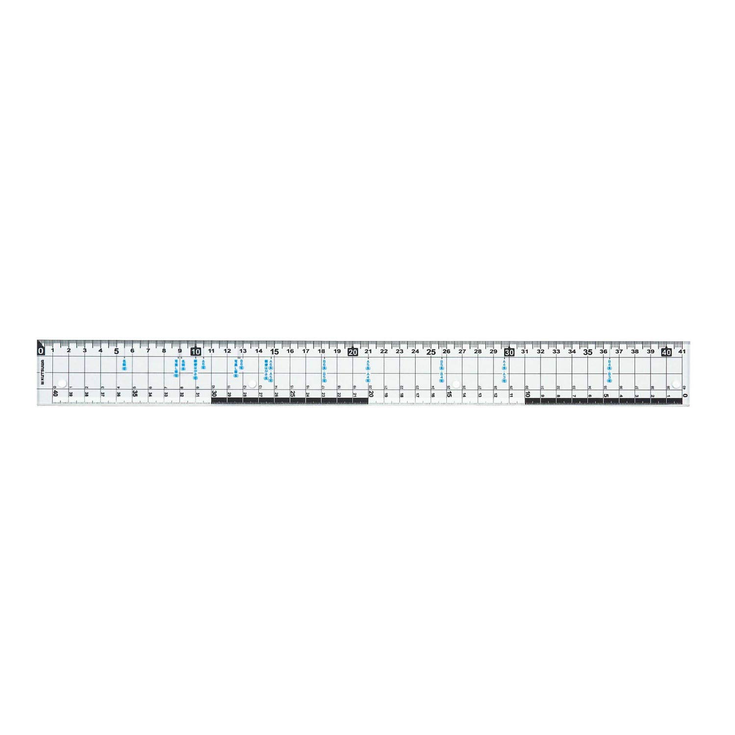Kutsuwa HiLiNE Size Cutter Ruler 41cm KB017 чёрный