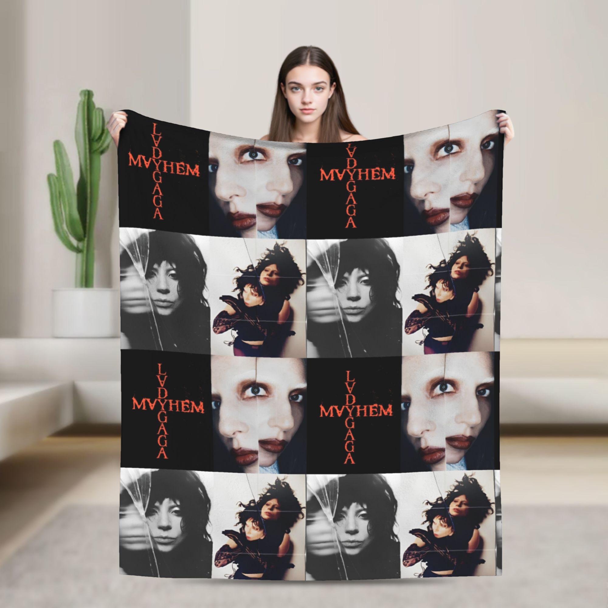 

Lady Gaga Joanne Glasses Blanket Cover Flannel Throw Blanket Bedroom Sofa Personalised Soft Warm Bedspreads 75x90cm
