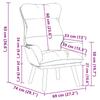 Armchair Dark Grey 69 x 74 x 93 cm Velvet