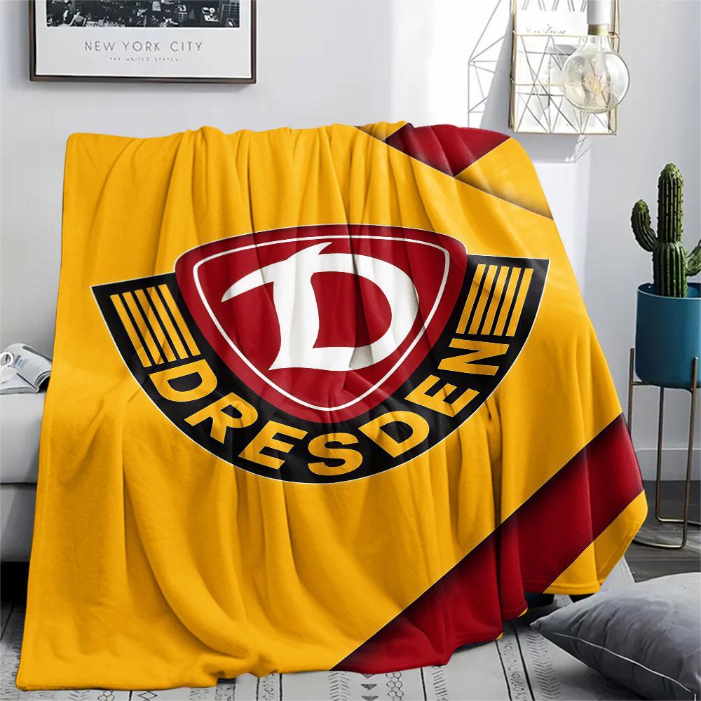 1 Stück Dynamo Dresden gemusterte Flanelldecke für alle Jahreszeiten geeignet für Heimdekoration Wärme und Komfort Geschenke Feiertagsgeschenk