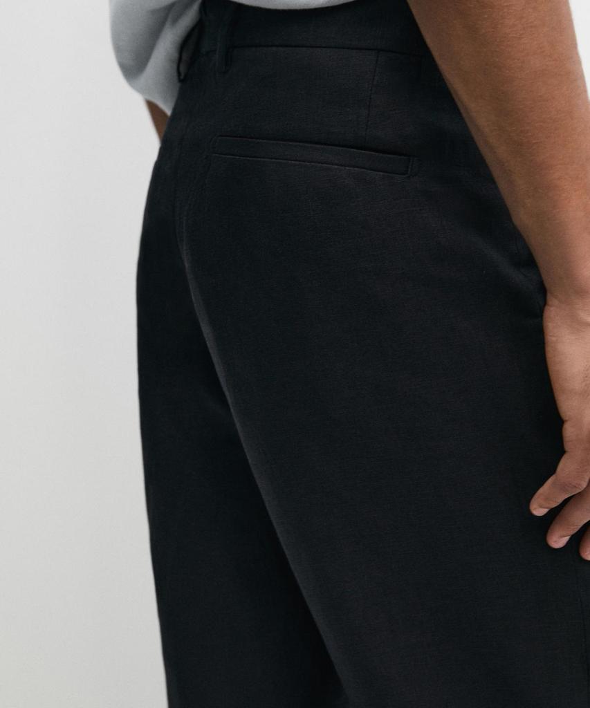 Masimodutti Linen Suit Pants